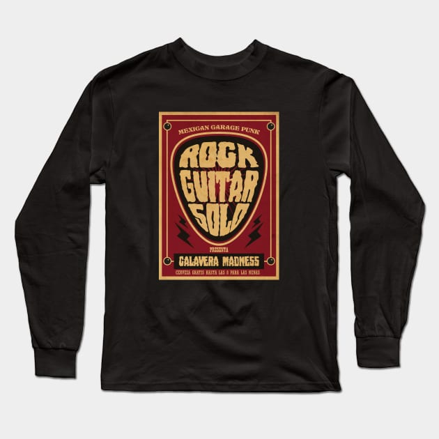 Rock Guitar Solo Long Sleeve T-Shirt by CTShirts